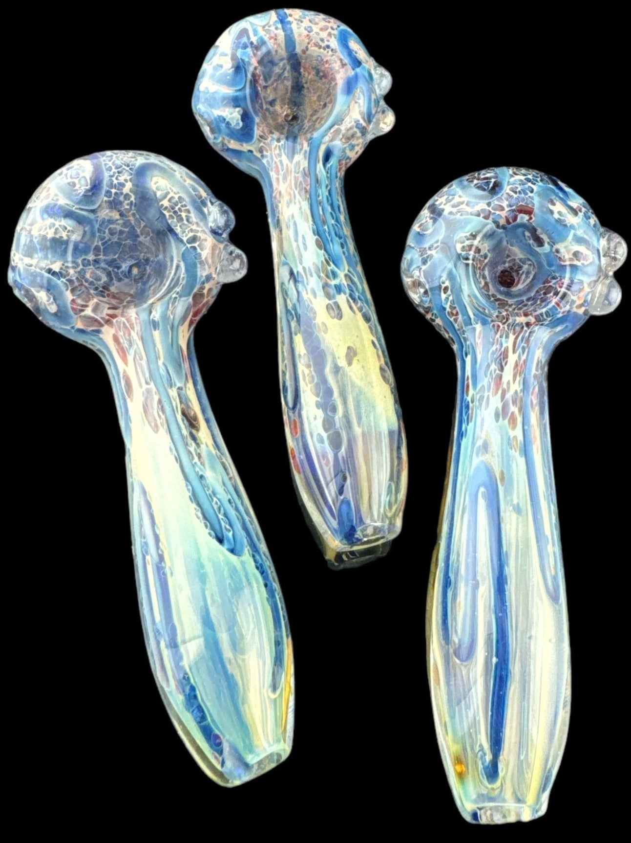 4" Frit Smoking Glass Pipe  -4222