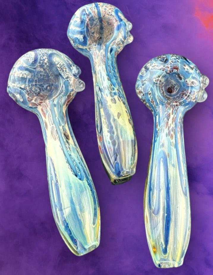 4" Frit Smoking Glass Pipe  -4222