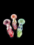 TWISTED COLOR HAND GLASS PIPE - 4229