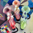 TWISTED COLOR HAND GLASS PIPE - 4229