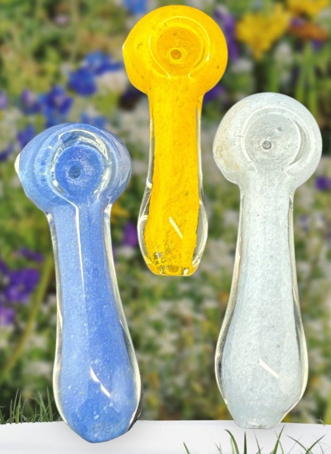 3" Frit Smoking Glass Pipe -4251