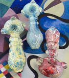 HEAVY FRIT GLASS PIPE -4274