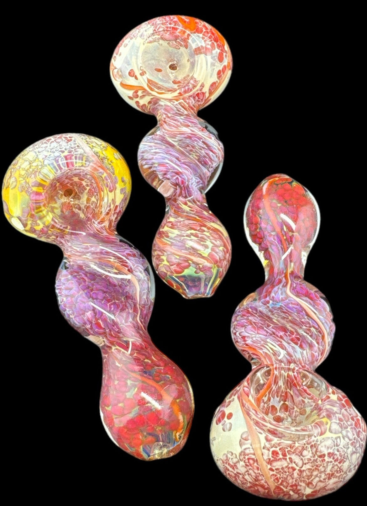 Twisted Frit Colorful Smoking Glass Pipe Best Quality -4298