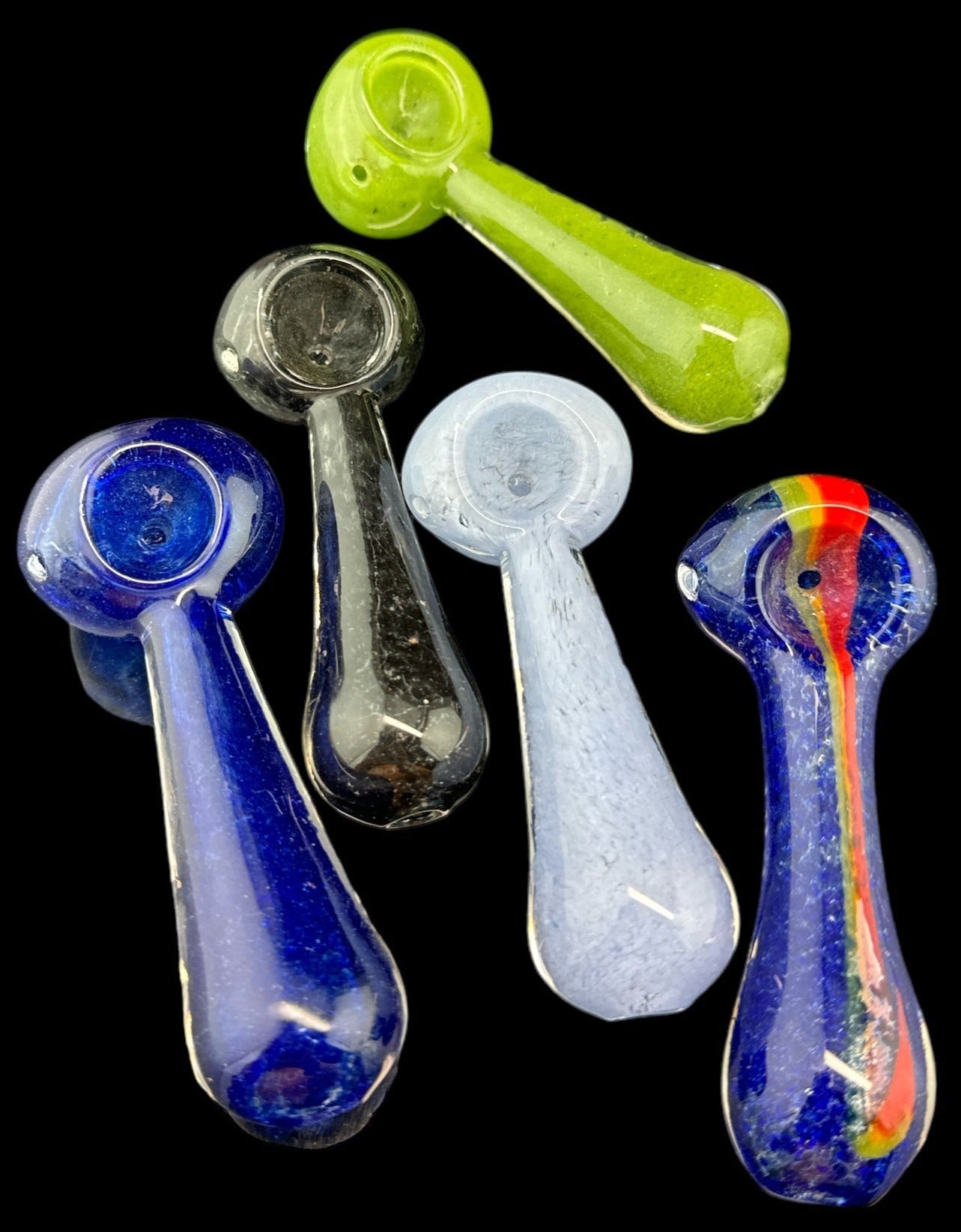 COLORFUL FRIT GLASS PIPE -4307