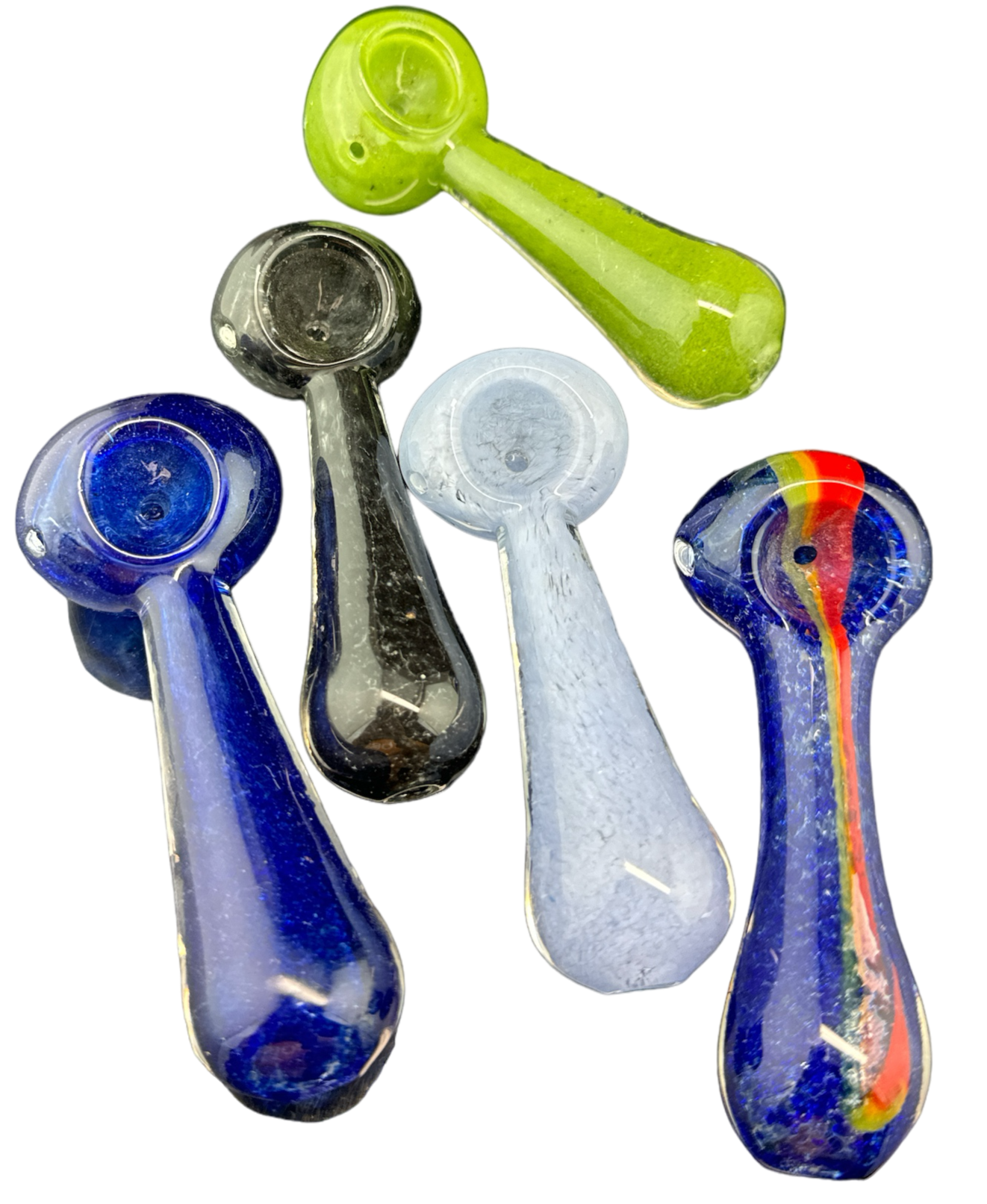 COLORFUL FRIT GLASS PIPE -4307