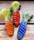 5" TWISTED SMOKING GLASS PIPE -4308