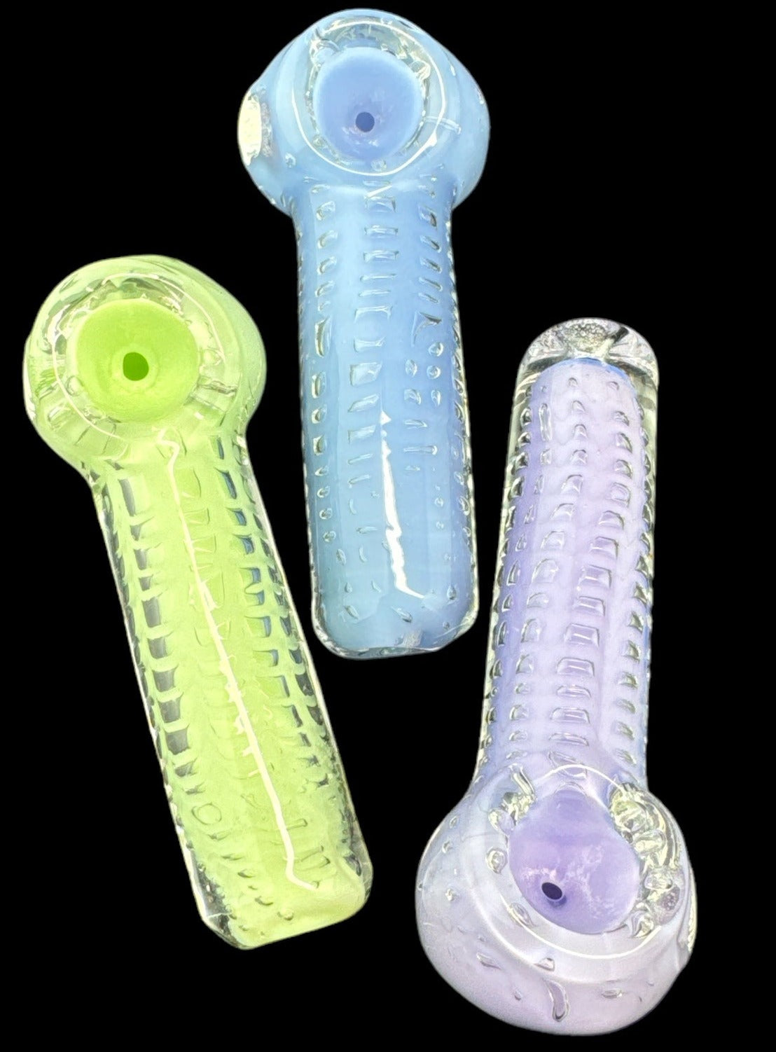 Glass Pipes, custom-made hand-blown glass pipe, or Blue Hand-Blown Glass Pipes All Slim Colors -4312