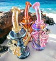 Recycle Bubble Colorful DAB Oil Rigs Glass Smoking Pipe Water Pipe - 2023B61